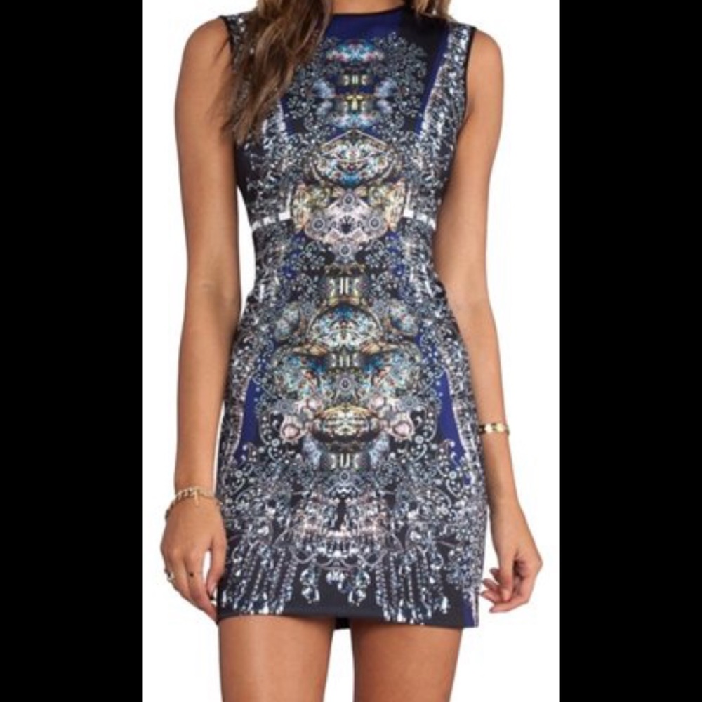 Clover Canyon Russian Enamel Neoprene dress